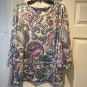 NWT Sz 3x Alfred Dunner casual vibe top